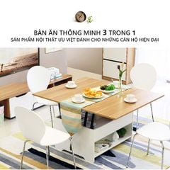 bàn trà thông minh kết hợp bàn ăn gp283