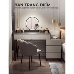 Bàn trang điểm đen trắng hiện đại - GP367