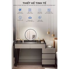 Bàn trang điểm đen trắng hiện đại - GP367