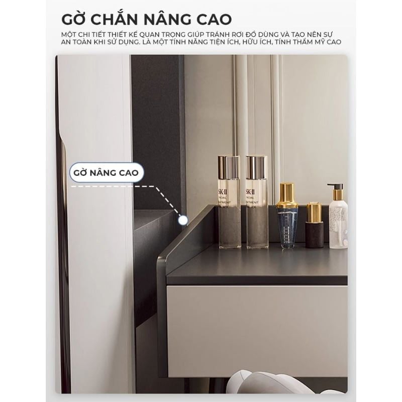 Bàn trang điểm đen trắng hiện đại - GP367