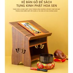 Bàn tụng kinh màu óc chó chắc chắn, bền bỉ - GP270.06