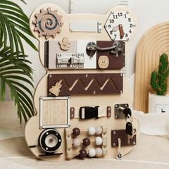 Bảng đồ chơi bận rộn cho bé hình gấu TOY10