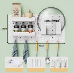 Bảng Pegboard dán tường đa năng, tiện lợi - GM170