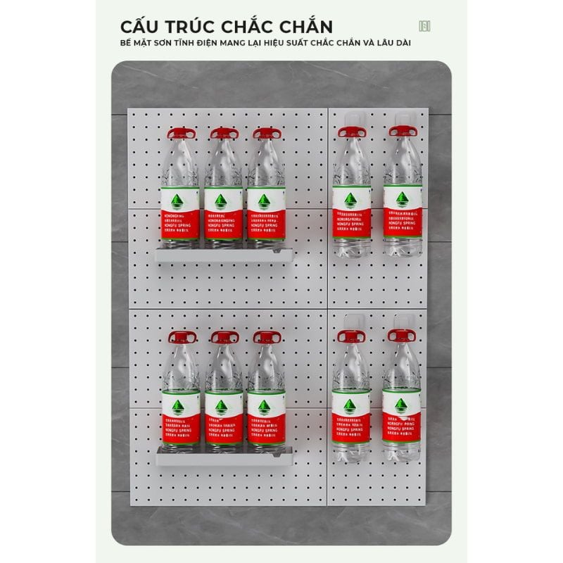 Bảng Pegboard dán tường đa năng, tiện lợi - GM170