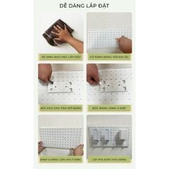 Bảng Pegboard dán tường đa năng, tiện lợi - GM170