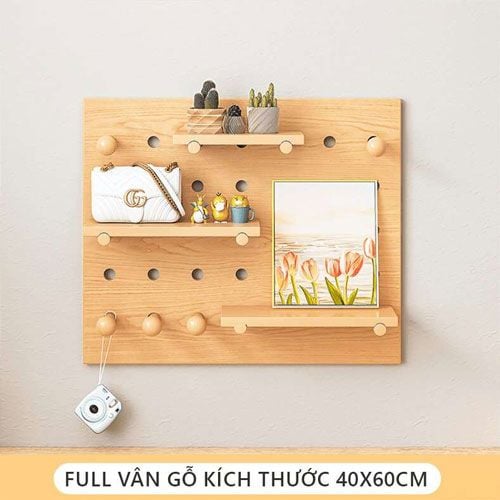 Bảng PEGBOARD gỗ đựng đồ decor xinh xắn - GP295