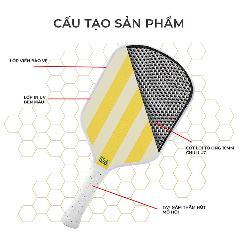 Vợt pickleball hiện đại, hợp xu hướng - PK01