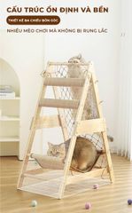 Cây trèo cho mèo tích hợp nhiều chức năng, dễ dàng lắp đặt - GU7