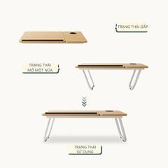 Bàn Học Ngồi Bệt Chân Gập Chữ U GM55