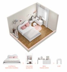 Combo phòng ngủ hiện đại phong cách Bắc Âu - CONCEPT.04