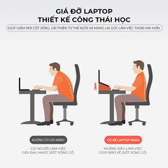Kệ Laptop tản nhiệt công thái học IG420