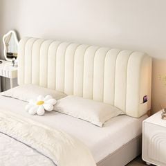 Đệm đầu giường phòng ngủ full trắng sữa - GC49A