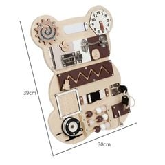Bảng đồ chơi bận rộn cho bé hình gấu TOY10