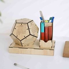 Lịch gỗ đa diện để bàn - TOY27