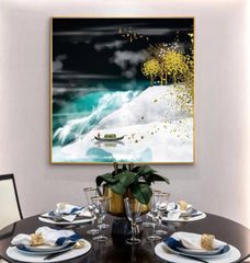 Tranh vuông phong cảnh nghệ thuật - GD-G