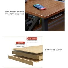 Bàn gaming chữ M GM68