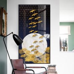 Tranh treo tường hình đàn cò và ánh trăng - GD21