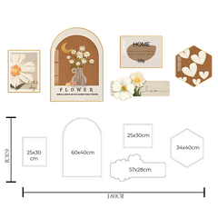 Bộ 5 tấm tranh dán tường GD-Z