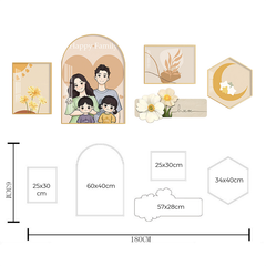 Bộ 5 tấm tranh dán tường GD-Z