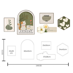 Bộ 5 tấm tranh dán tường GD-Z