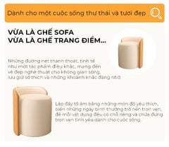 Ghế đôn bàn trang điểm bọc da cao cấp - GC51