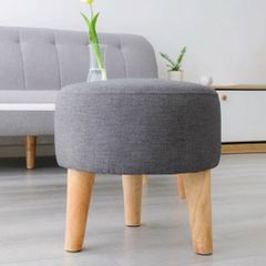 Ghế đôn sofa xám tinh tế hiện đại - GC19