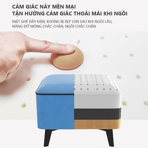 Ghế Đôn Sofa Vuông Da GC22