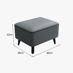 Ghế Đôn Sofa Vuông Da GC22