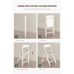 Ghế gấp gọn đa năng trắng - GM192