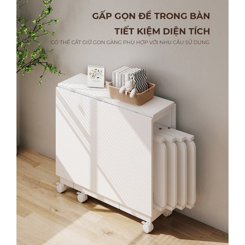 Ghế gấp gọn đa năng trắng - GM192