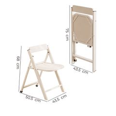 Ghế gấp gọn đa năng trắng - GM192