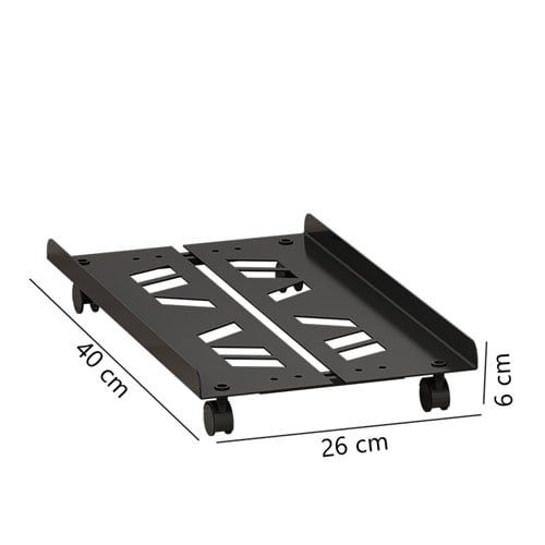 Kệ CPU PC di động khung đen - GM112