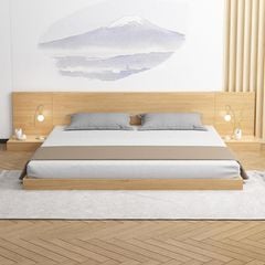 Giường bệt kiểu Nhật trắng 1m8x2m GP265