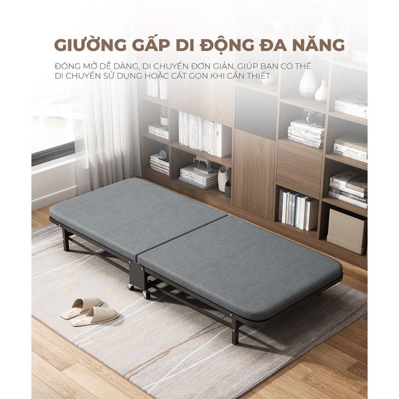 Giường đơn gấp gọn tiện lợi, tiết kiệm không gian - GM193