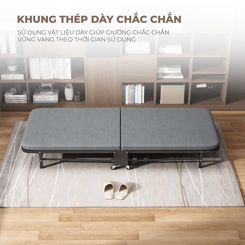 Giường đơn gấp gọn tiện lợi, tiết kiệm không gian - GM193