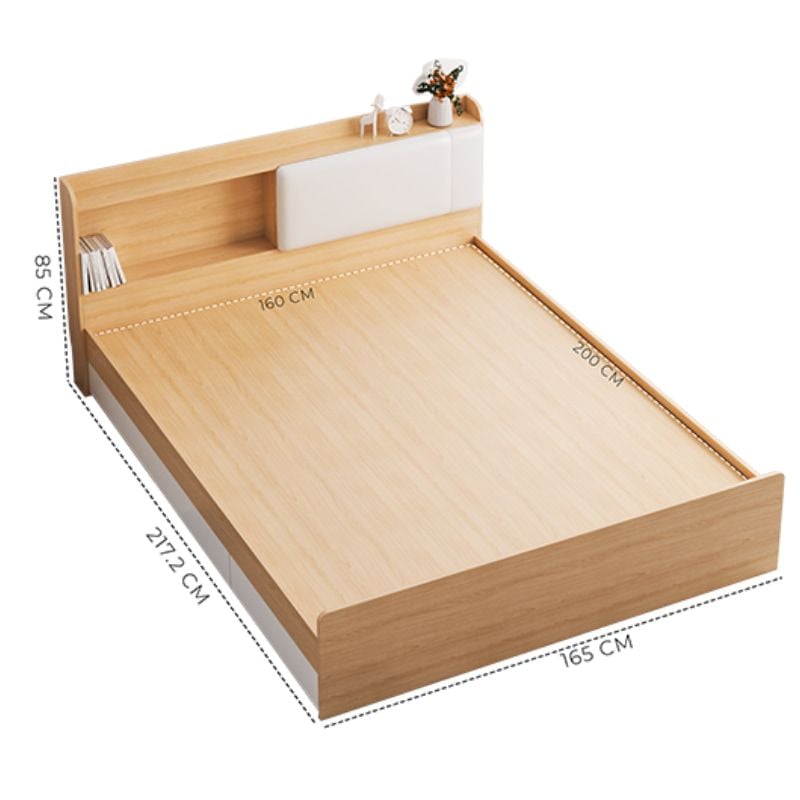 Giường ngủ kèm ngăn kéo đảo 2 bên - GP248