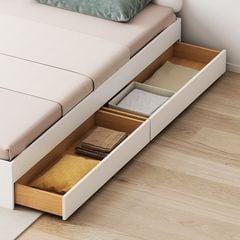 Giường vân gỗ trắng cao cấp, hiện đại - GP342