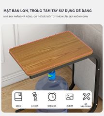 Kệ Thông Minh Chữ U Di Động Chân Đen Mặt Óc Chó GM102