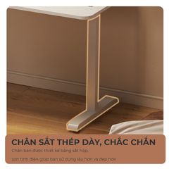 Bàn làm việc chân sắt trắng cao cấp, hiện đại - GM114