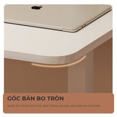 Bàn làm việc chân sắt trắng cao cấp, hiện đại - GM114