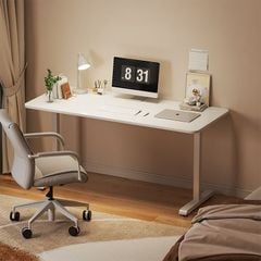 Bàn làm việc chân sắt trắng cao cấp, hiện đại - GM114