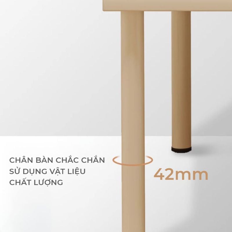 Bàn làm việc chân sắt tròn kèm tủ đựng đồ - GM123
