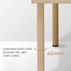 Bàn làm việc chân sắt tròn kèm tủ đựng đồ - GM123