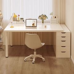 Bàn làm việc chân sắt tròn kèm tủ đựng đồ - GM123
