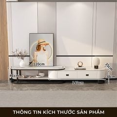 Kệ tivi bọc da khung sắt hiện đại GM152A