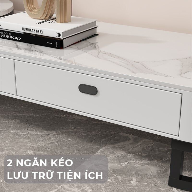 Kệ tivi bọc da khung sắt hiện đại GM152A