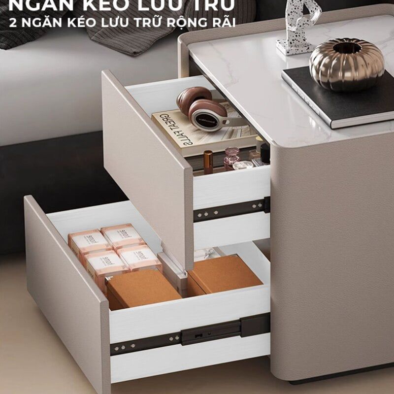 Tab đầu giường bọc da TC GM153