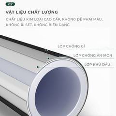 Giường sắt khung đen 10 chân hiện đại - GM158