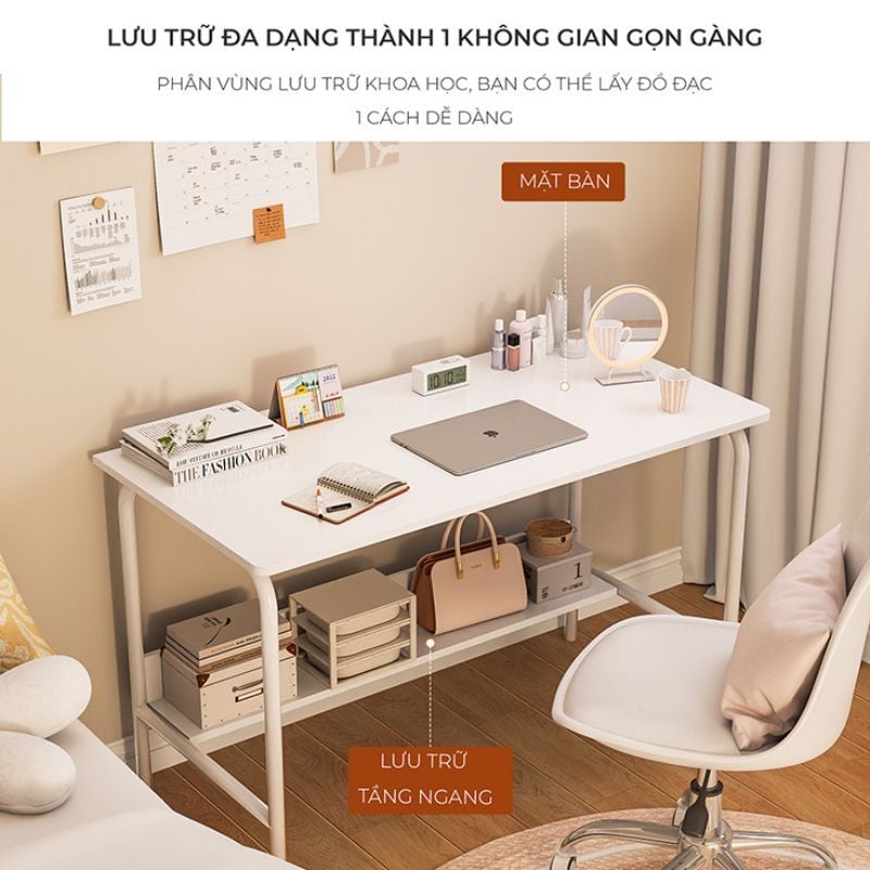 Bàn làm việc màu trắng thông minh GM160