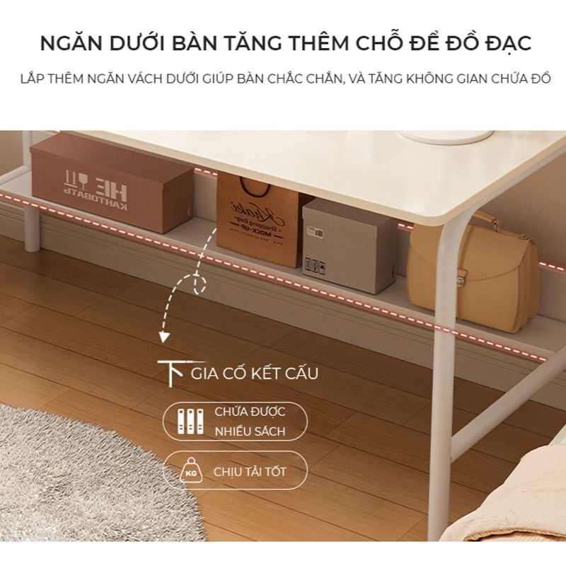 Bàn làm việc màu trắng thông minh GM160